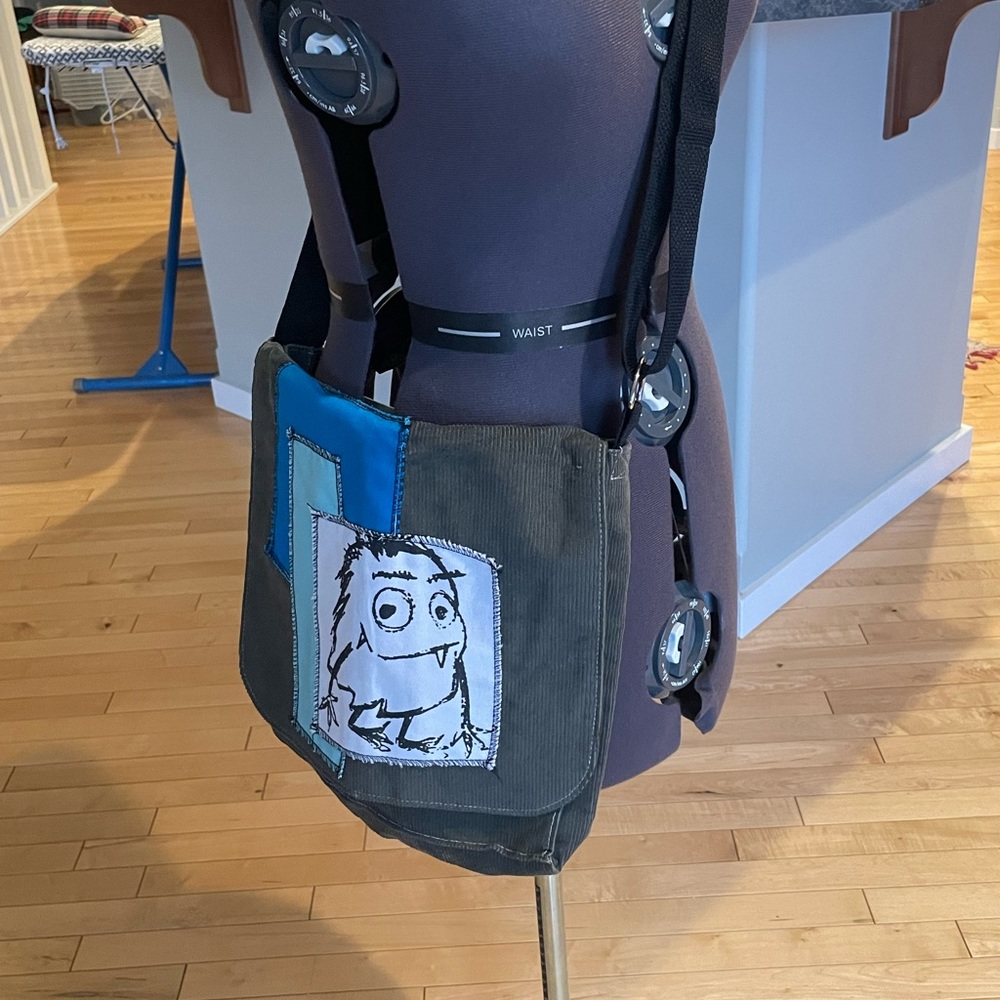 Fun Corduroy Monster bag
